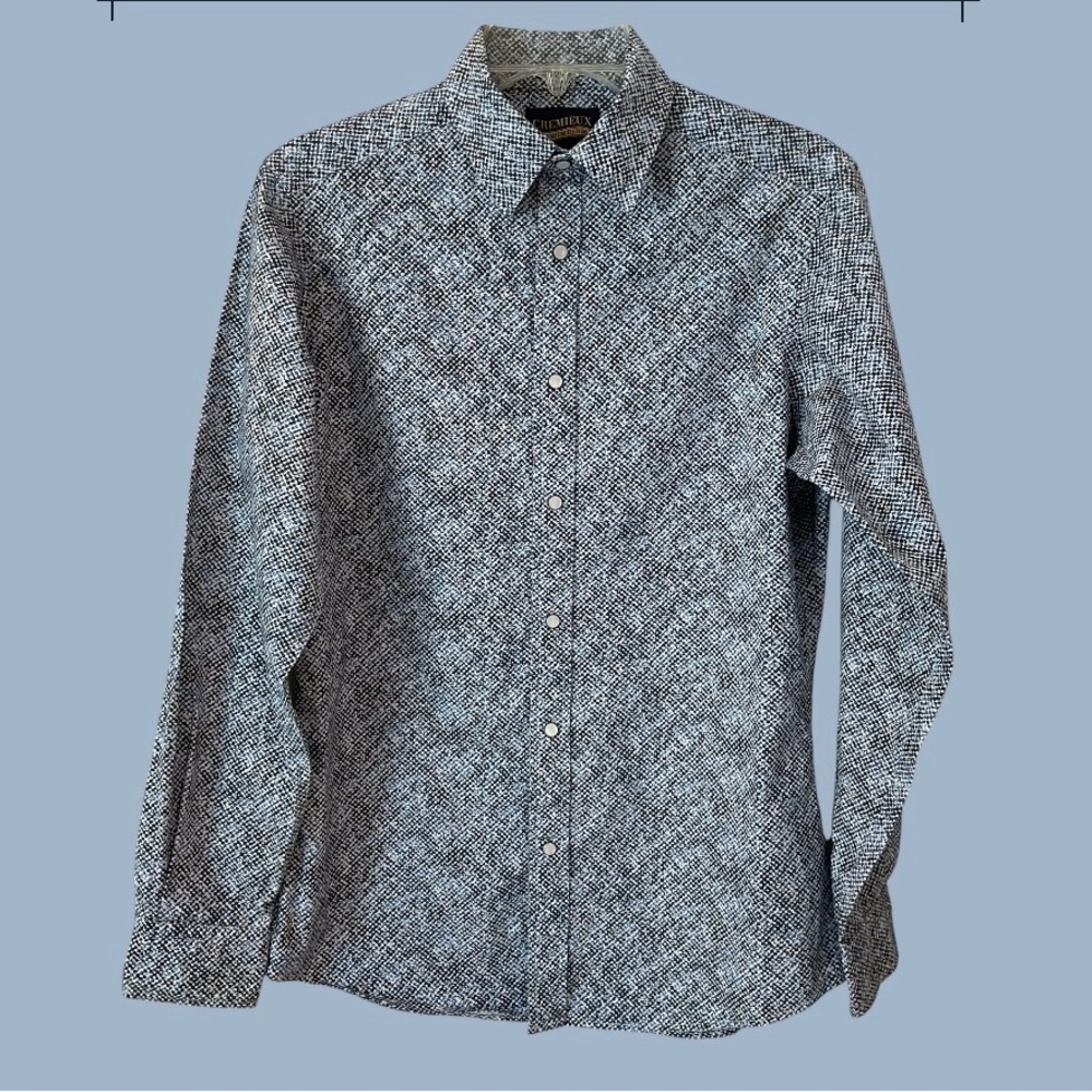 Cremieux Button Down Shirt, Cotton, Snaps, Long Sleeve, Like New, Men’s Sz S